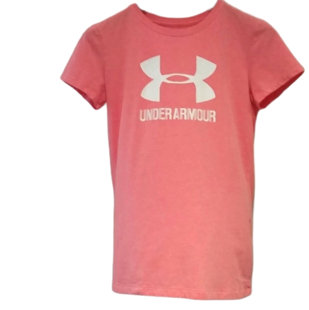 Under Armour Coral Short Sleeve Graphic T-Shirt EUC sz XS